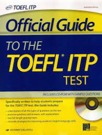 Image of Official Guide to the toefl itp test